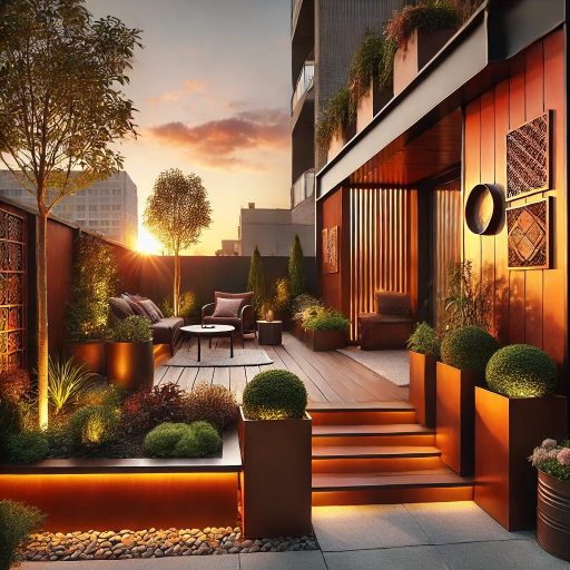 L'acier Corten pour les petits jardins : comment maximiser l'espace