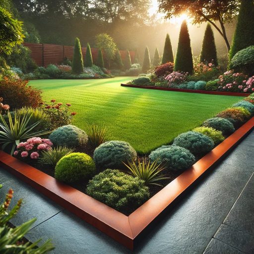 Bordures Corten pelouses et parterres
