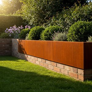 Mur en acier Corten
