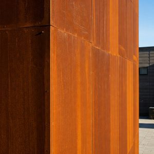 Mur en acier Corten
